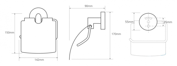 Держатель туалетной бумаги с крышкой Bemeta Omega 104212012