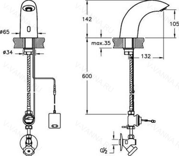 Смеситель VITRA AquaSee A47003EXP