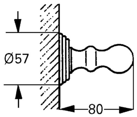 Крючок для банного халата Grohe Sinfonia 40052 IG0 (40052IG0)