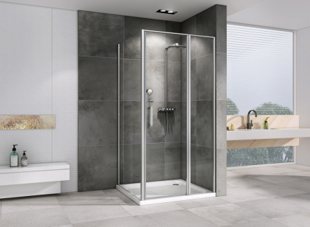 Душевой уголок (140х85) ABBER Sonnenstrand AG04140S-S85 хром