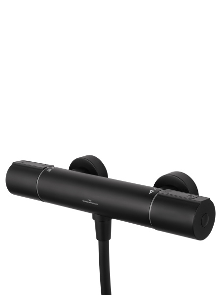 Смеситель для душа с термостатом WONZON & WOGHAND INN 2, черный матовый WW-A2006-A-MB