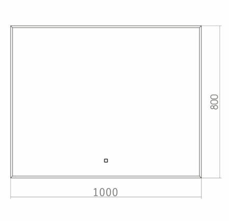 Зеркало (100х80) Silver Mirrors  Алмина ФР-00002158