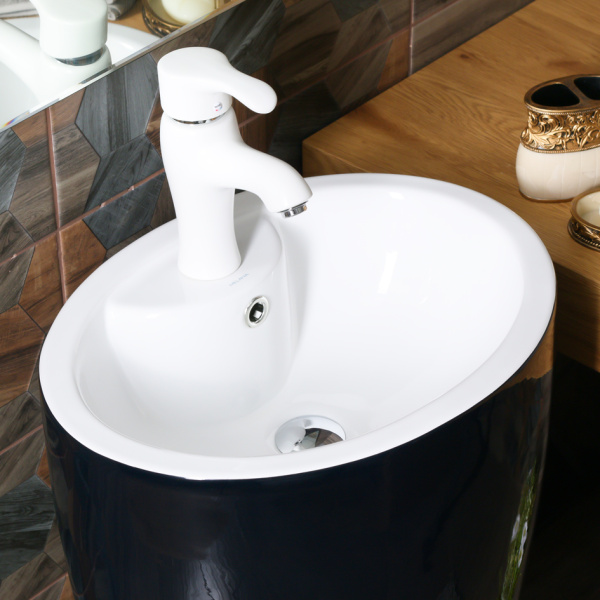 Раковина напольная (48,5х38)  Melana B166-1BW-805