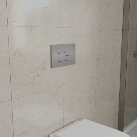 Клавиша смыва D&K матовый хром Quadro (DB1519002)