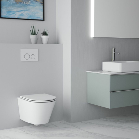 Унитаз подвесной безободковый Art&Max Bari AM822-V (без сиденья)