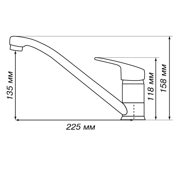 Смеситель для кухни Aquaton Аркос 1AX001FCXX290 шампань