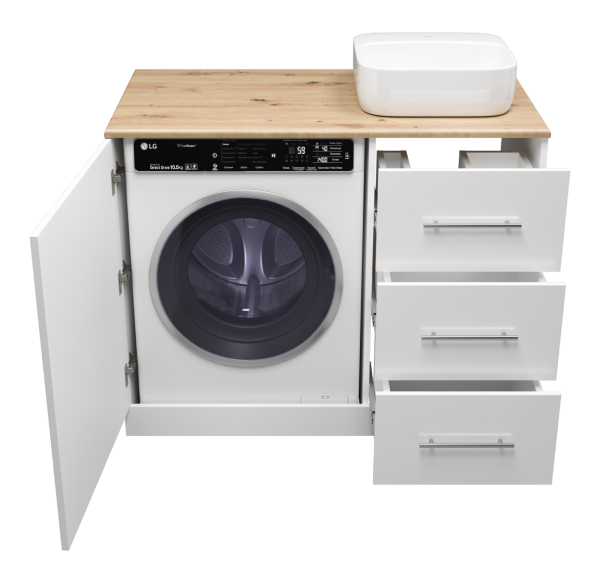 Тумба под стиральную машину Misty Респект 110  правая Э-Рес01110-13ЯП