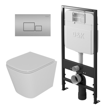 Комплект унитаза с инсталляцией D&K DS1431604