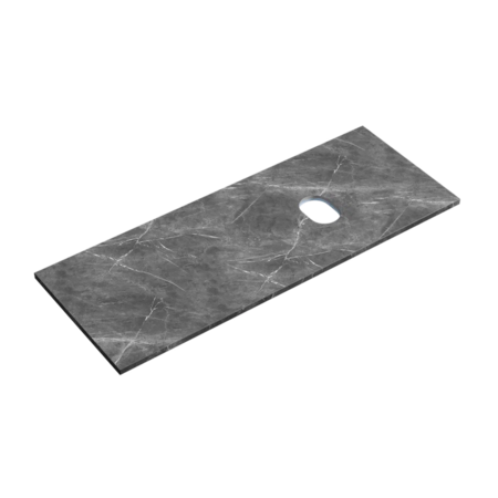 Столешница для ванной комнаты SANCOS 1200х460, цвет black sky,  TT120A1R, правая