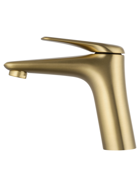 Смеситель для раковины WONZON & WOGHAND Elbe, брашированное золото WW-A41222-BG Смеситель для раковины WONZON & WOGHAND Elbe, брашированное золото WW-A41222-BG