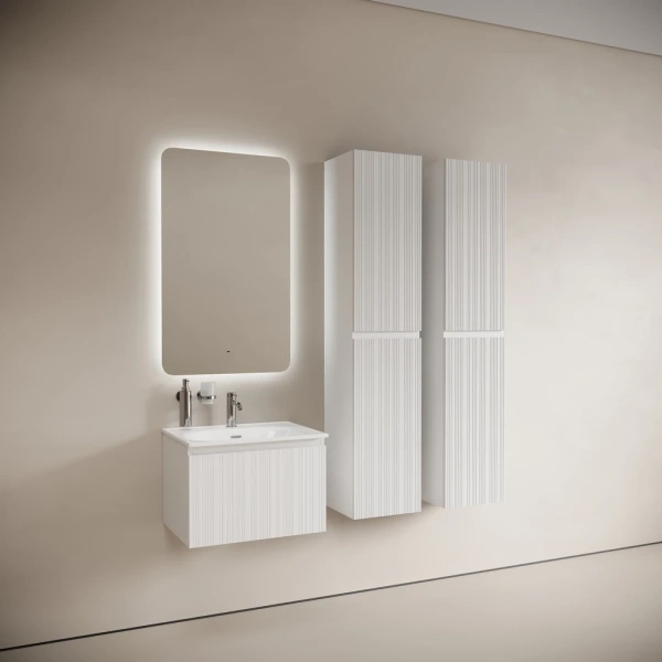 Тумба без раковины подвесная Sancos Code CD60W белый глянец