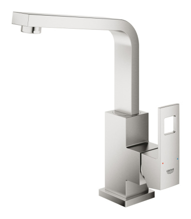 Смеситель для раковины однорычажный Grohe Eurocube 23135 DC0 (23135DC0) суперсталь