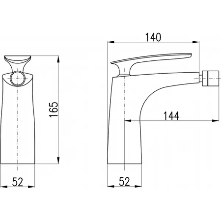Смеситель для биде Rav Slezak Tigris TG144.5