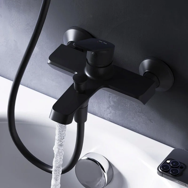 Смеситель для ванны Am.Pm Func F8F10022 черный матовый