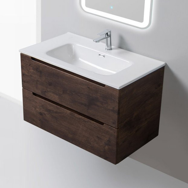 База под раковину подвесная BelBagno ETNA-800-2C-SO-RW-P Rovere Moro