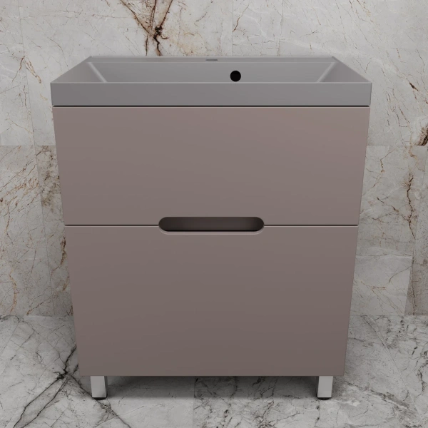 Тумба напольная без раковины 70 см Style Line Матис ЛС-00002436 тауп матовый
