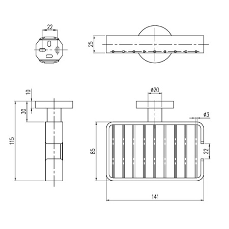 Корзинка для мыла Villeroy & Boch Elements-Tender TVA15100800061