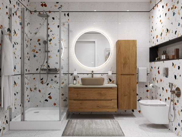 Тумба с раковиной BelBagno ETNA100RN-KEPMCO-1302H316 SET