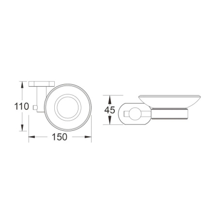 Мыльница Belz  B90502, вороненая сталь