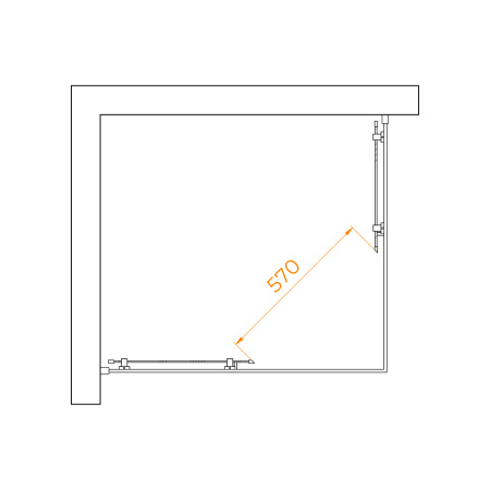 Душевой уголок (100х90) RGW Passage PA-040 3508104090-14 прозрачное