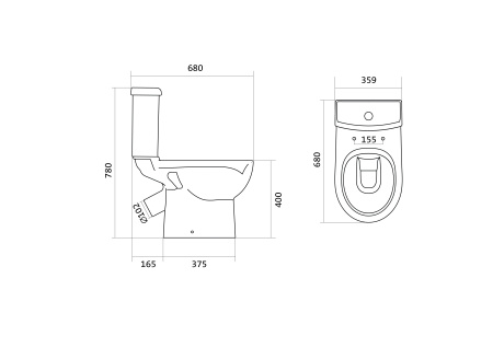 Унитаз напольный  Santek Юнион  1WH302420
