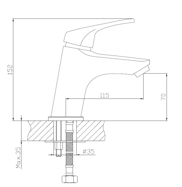 Смеситель для раковин ESKO PALERMO PE 26