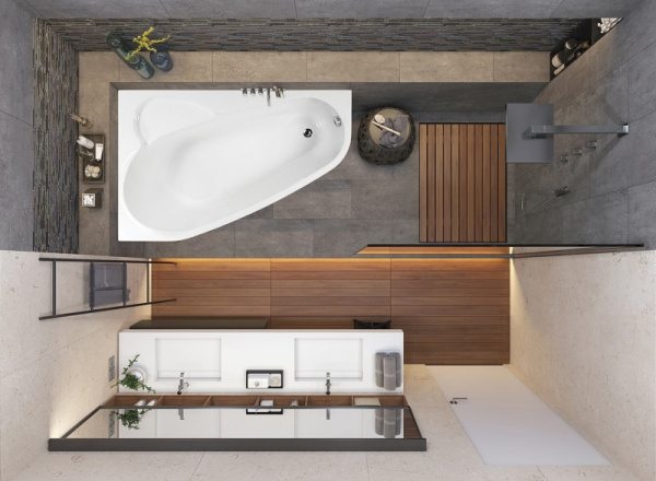 Акриловая ванна Vagnerplast Selena VPBA163SEL3LX-01