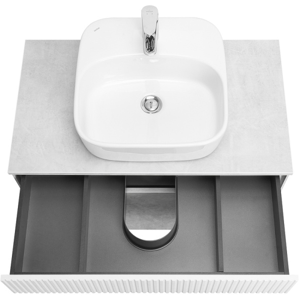 Тумба с раковиной Aquaton Марбл 80 слэйт 1A2762K0MH4C0