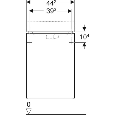 Тумба с раковиной Geberit Smyle Square (44 L) 500.351.JR.1