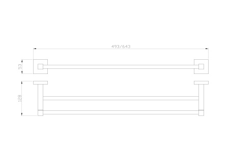 Полотенцедержатель двойной WONZON & WOGHAND POLO, хром WW-8911