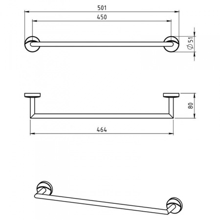 Полотенцедержатель Novaservis Metalia 11 0127.0