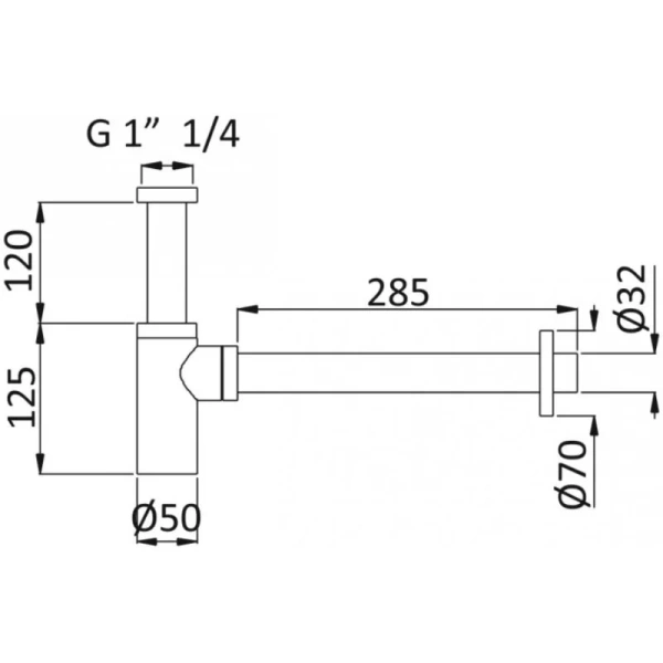 Сифон для раковины Cezares CZR-B-SMT-BIO