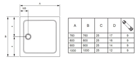 Поддон Jacob Delafon Flight E62462-00