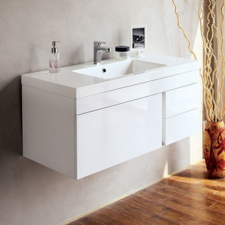 База под раковину подвесная BelBagno BB1000VAC/BL Bianco Lucido