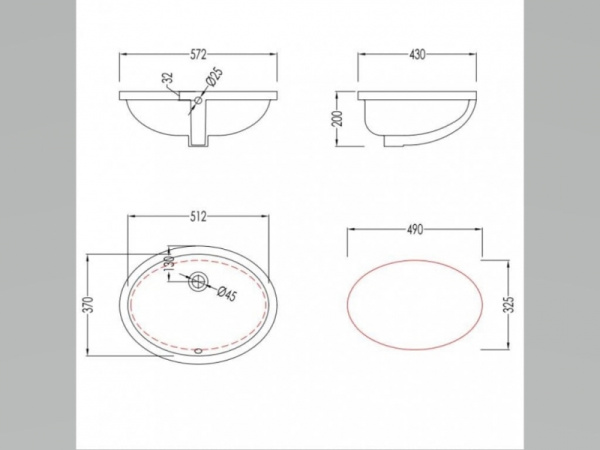 Раковина Devon&Devon White CTPLASOINB.CO bi