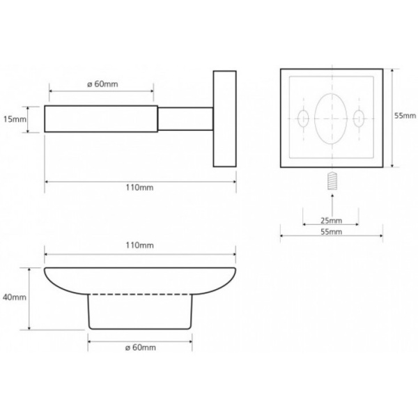 Мыльница Bemeta BETA 132108042