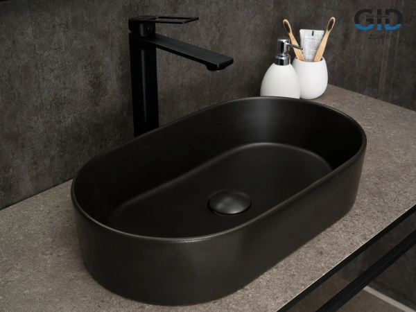 Раковина накладная (52,5х30,5) Gid N9020bg