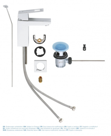 Смеситель однорычажный для раковины Grohe Eurocube 23127 000 (23127000) хром