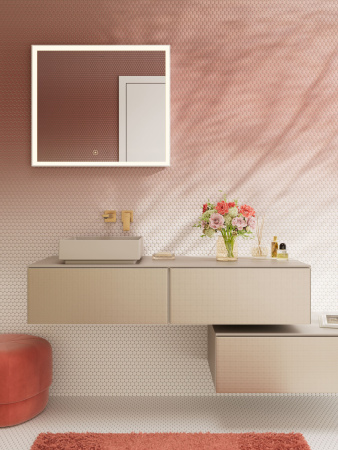 Смеситель для раковины встраиваемый Hansgrohe Metropol 32526140 шлифованная бронза