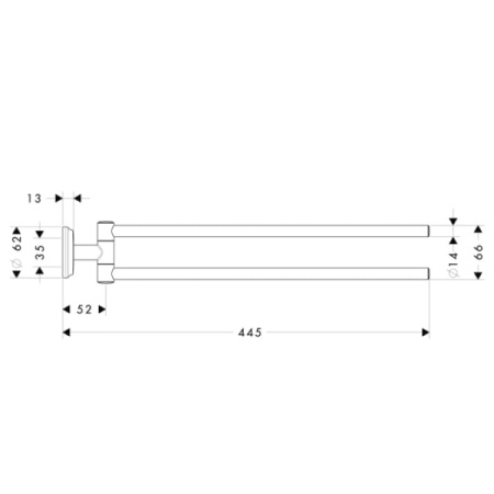 Полотенцедержатель Hansgrohe Logis Classic 41612000