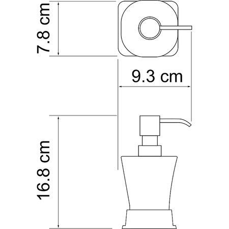Дозатор для жидкого мыла WasserKRAFT Amper K-5499N
