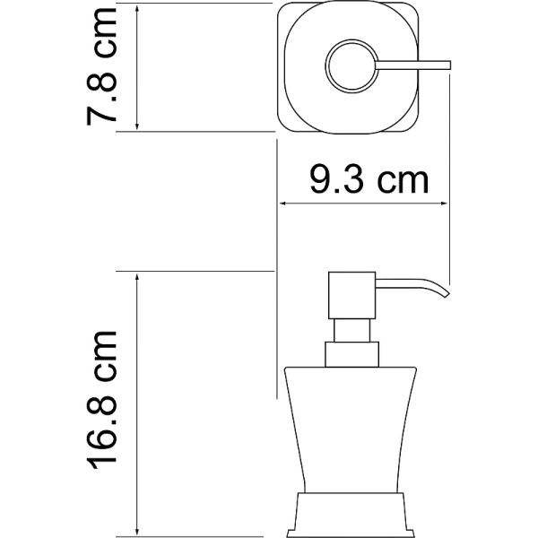 Дозатор для жидкого мыла WasserKRAFT Amper K-5499N
