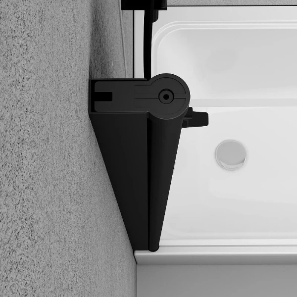 Шторка для ванны (140х80) Am.Pm Gem W90BS-D080-140BT черный