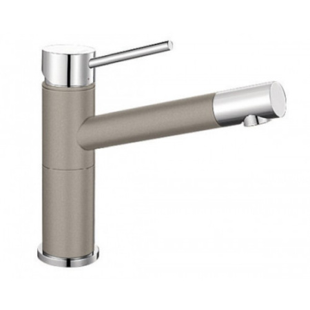 Смеситель Blanco Alta Compact Silgranit (серый беж/хром) 517633