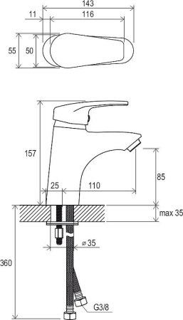 Комплект смесителей Ravak Neo Set NO 70508016