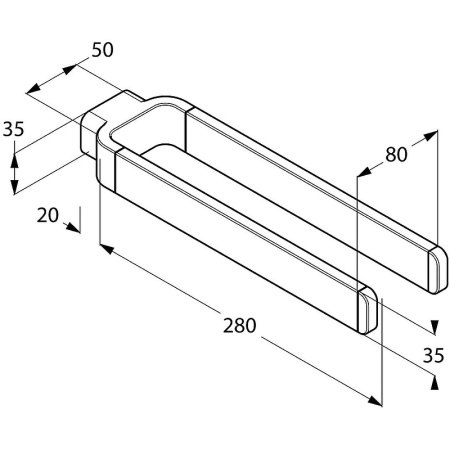 Полотенцедержатель Kludi E2 4999005