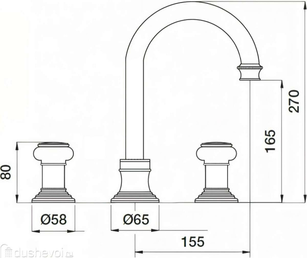 Смеситель для раковины Cezares APHRODITE-BLS2-A-02-Sw Смеситель для раковины Cezares APHRODITE-BLS2-A-02-Sw