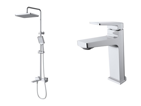 Комплект смесителей для ванной комнаты BelBagno ARDENTE-VSCM/LVM-CRM