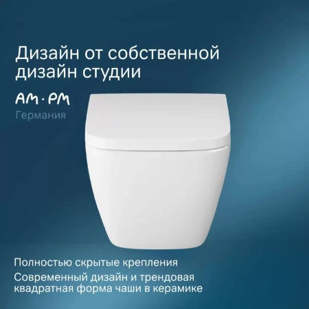Комплект унитаза с инсталляцией Am.Pm ErgoFit IS110138.901701 с сиденье микролифт, кнопка черный матовый
