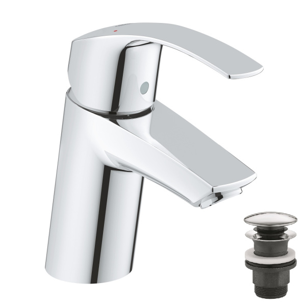 Смеситель однорычажный для раковины Grohe Eurosmart 23922 002  (23922002) хром 